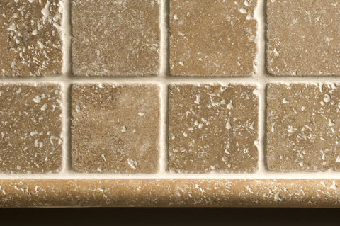 Noce Tumbled Travertine Mosaic