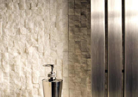 White/ Crystal Split-Face Marble Mosaic