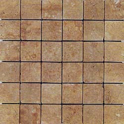 Noce Tumbled Travertine Mosaic