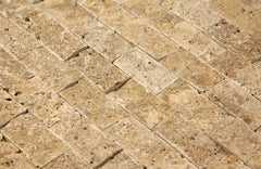 Light Split Face Travertine Mosaic