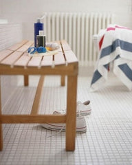 White Tumbled Limestone Mosaic